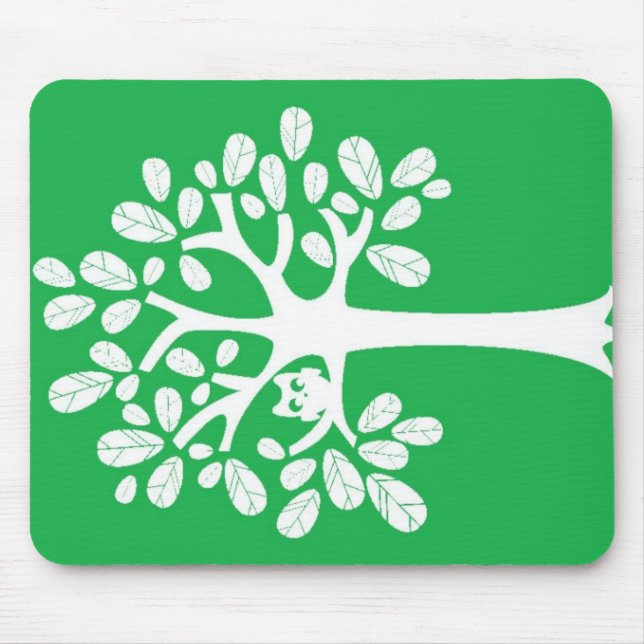 Tree_Green Mouse Mat (Front)