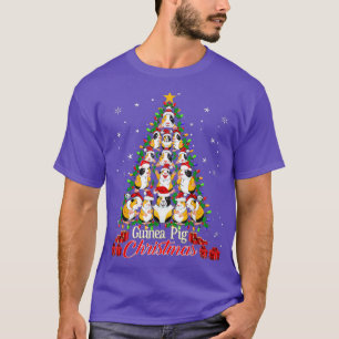Tree Guinea Pig Christmas  Guinea Pig Christmas  T-Shirt