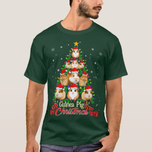 Tree Guinea Pig Christmas Tee Guinea Pig Pyjamas