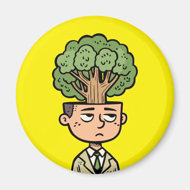 Tree Head Magnet (Front)
