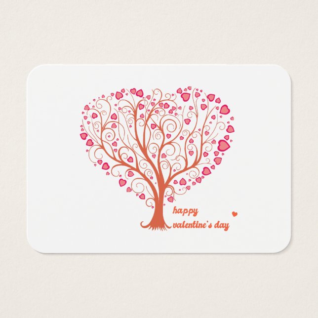 Tree Heart Happy Valentine Day (Front)