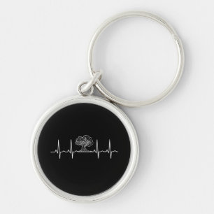 Tree Heartbeat Outdoor Nature Key Ring