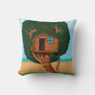 Tree house Cartoon Cushion