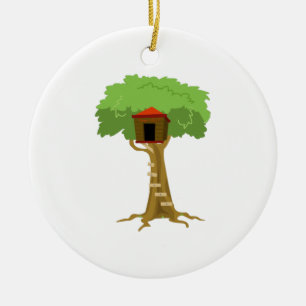 Tree House Ceramic Tree Decoration