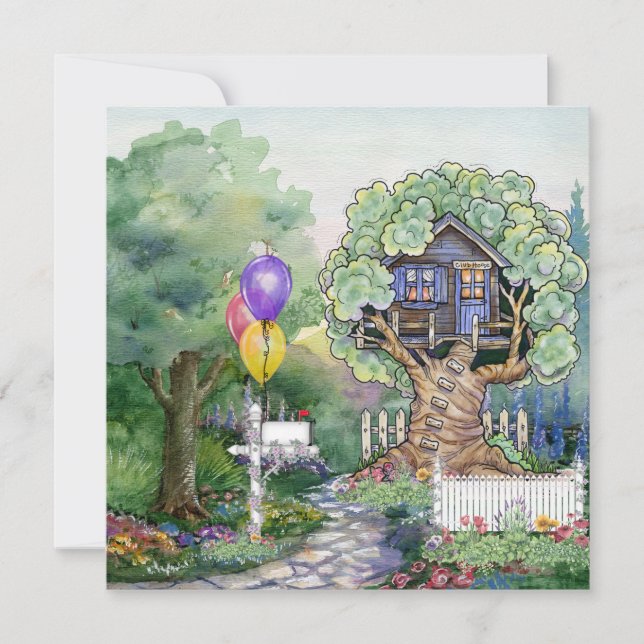 Tree House Invitation (Front)