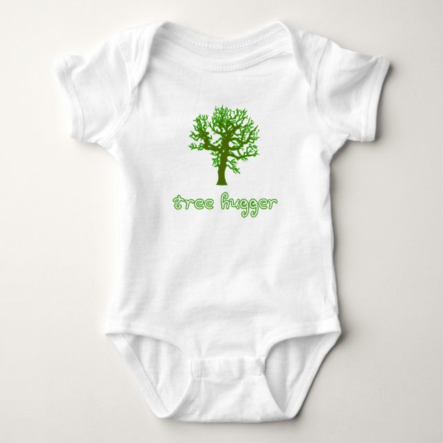 Tree Hugger Baby Bodysuit (Front)