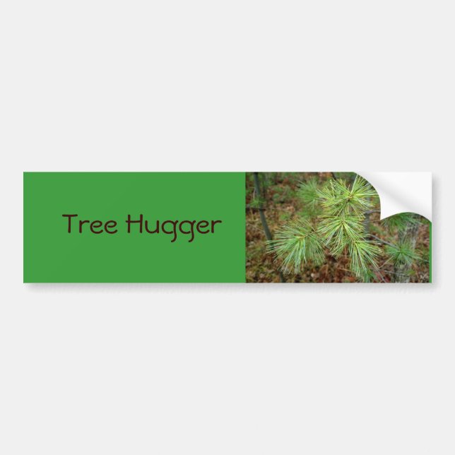 Tree Hugger Bumper Sticker (Front)