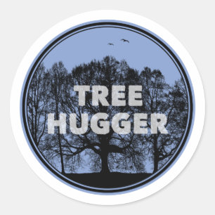 Tree Hugger Classic Round Sticker