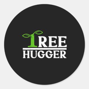 Tree Hugger Classic Round Sticker