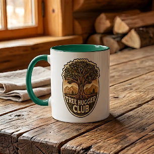 Tree Hugger Club Two-Tone Coffee Mug