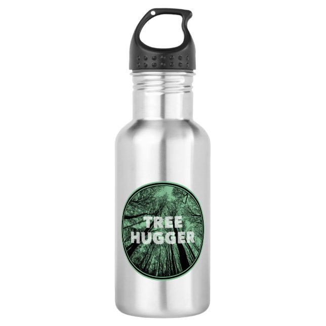Tree Hugger Green 532 Ml Water Bottle (Front)
