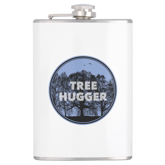 Tree Hugger Hip Flask (Front)