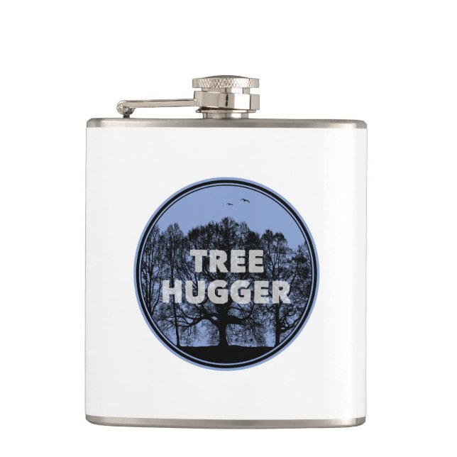 Tree Hugger Hip Flask (Front)