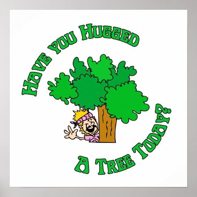 Tree Hugger Hippie Poster (Front)