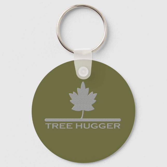 Tree Hugger Keychain (Front)