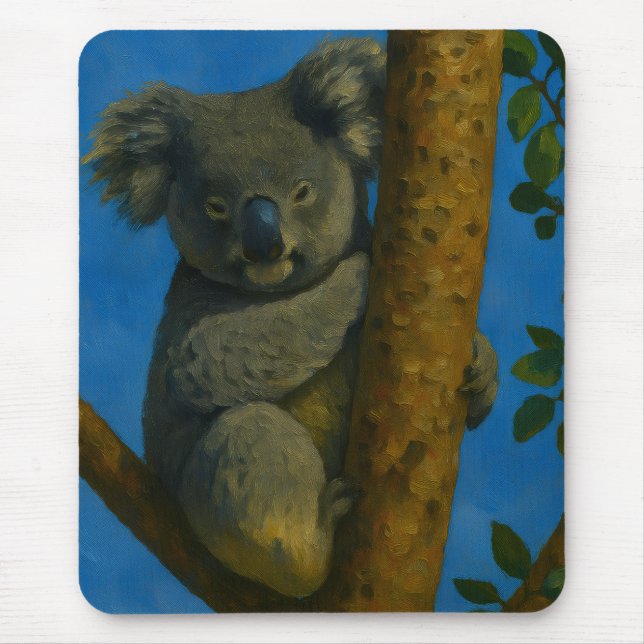 Tree Hugger – Koala in the Canopy Mouse Mat (Front)
