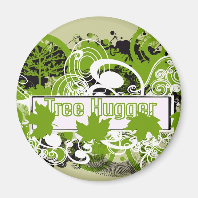 Tree Hugger Magnet (Front)