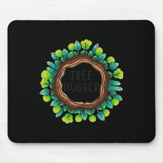 Tree Hugger Nature Environmental Protection Earth  Mouse Mat (Front)