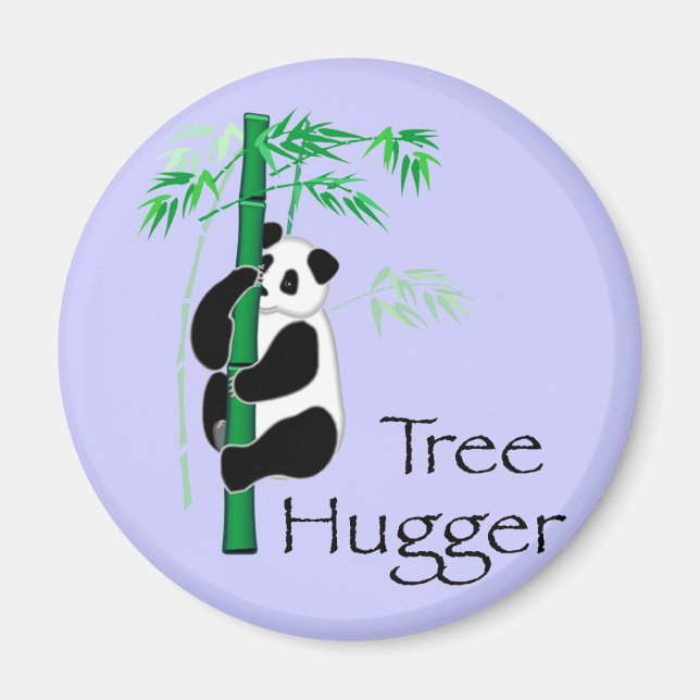 Tree Hugger Panda Magnet (Front)