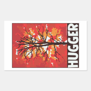 Tree Hugger Rectangular Sticker