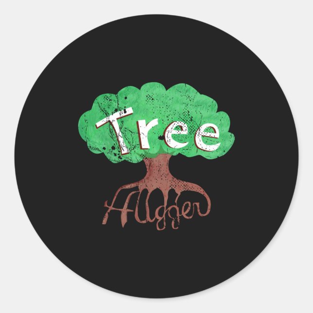 Tree Hugger T Shirt_1  Classic Round Sticker (Front)