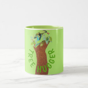 Tree Hugger Two-Tone Coffee Mug