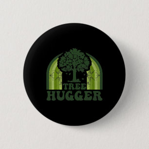 Tree Hugger Vintage Retro Nature Environmental Ear 6 Cm Round Badge