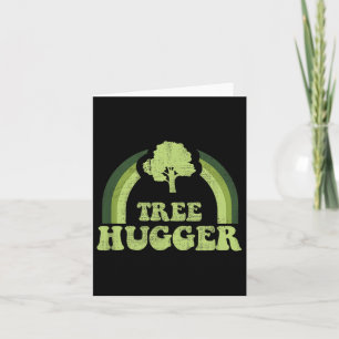 Tree Hugger Vintage Retro Nature Environmental Ear Card