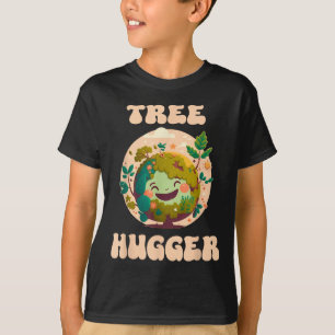 Tree Hugger Vintage Retro Nature Environmental Ear T-Shirt