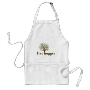 Tree Hugger w/ tree illustration Standard Apron