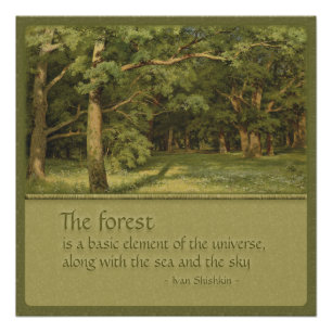 Tree Hugger's CC0352 Shishkin Poster