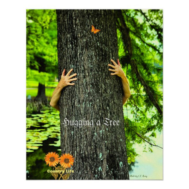 Tree Hugging - Country Life Poster (Front)