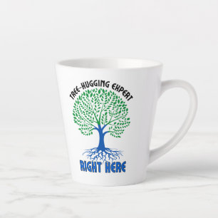 Tree-hugging experts, right here.w latte mug