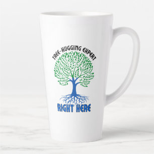 Tree-hugging experts, right here.w latte mug