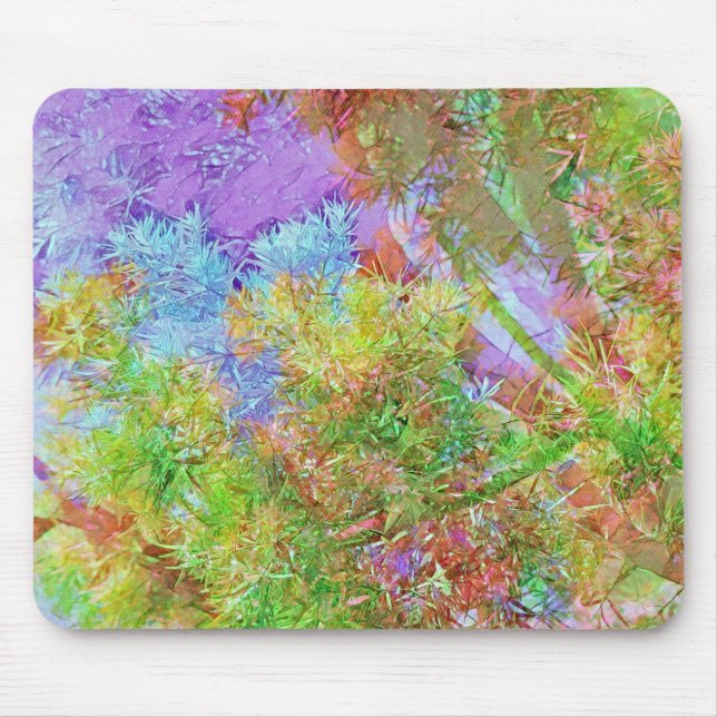 Tree Illusion Dream Colourful Art Mouse Pad (Front)