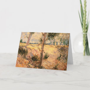 Tree in a Field on a Sunny Day by Vincent van Gogh Card