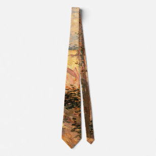 Tree in a Field on a Sunny Day by Vincent van Gogh Tie
