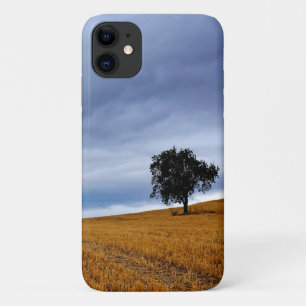 Tree in a wheat field iPhone 11 case