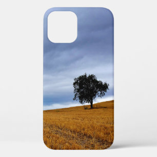 Tree in a wheat field iPhone 12 case