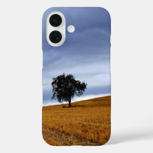 Tree in a wheat field iPhone 16 case