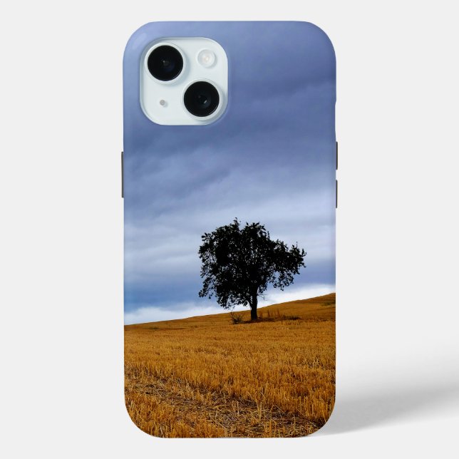 Tree in a wheat field Case-Mate iPhone case (Back)
