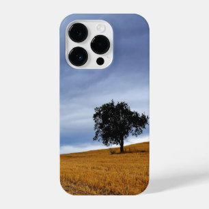 Tree in a wheat field iPhone 14 pro case