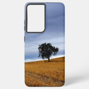 Tree in a wheat field samsung galaxy case