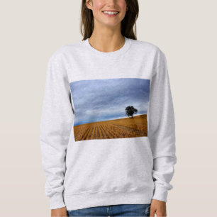 Tree in a wheat field sweatshirt