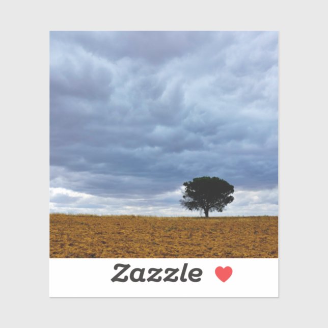 Tree in an empty field (Sheet)