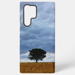 Tree in an empty field samsung galaxy case