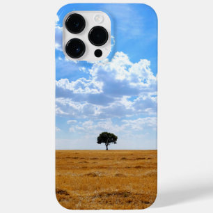 Tree in an harvested wheat field  Case-Mate iPhone 14 pro max case