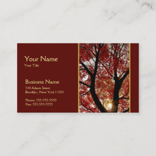 Tree in Autumn Business Card