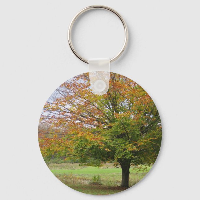Tree in Autumn Keychain (Front)