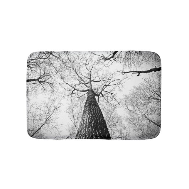 Tree in black and white bath mat (Front)